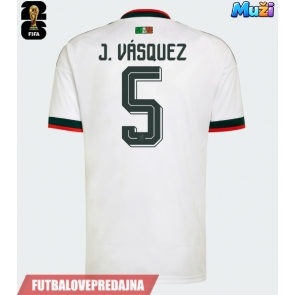 Lacne Muži Futbalové dres Mexiko Johan Vasquez #5 MS 2026 Krátky Rukáv - Preč